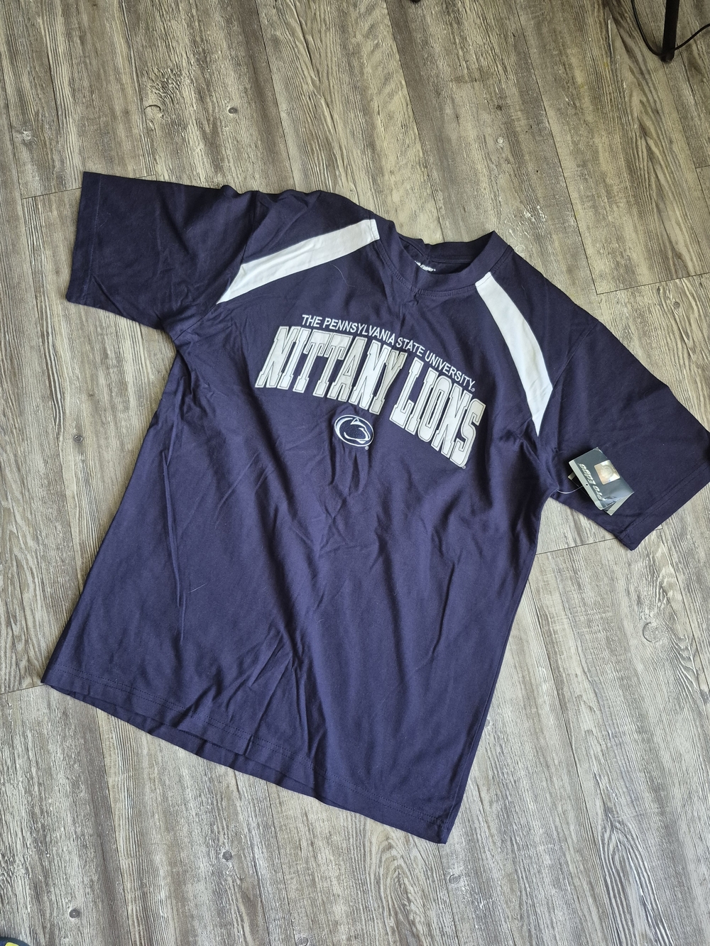 Pro Edge Navy T‑Shirt with White Logo Tag